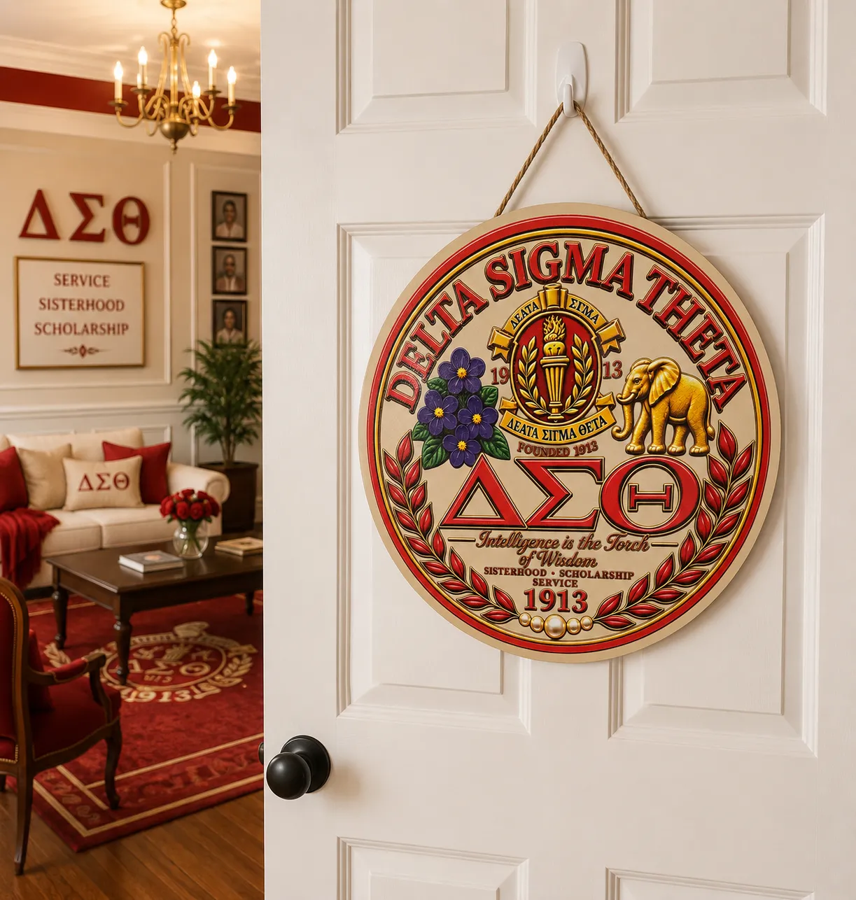 Custom Sorority Wooden Door Sign